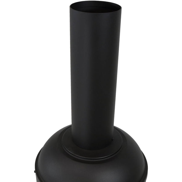 Premium Steel 5FT Outdoor Chiminea Fireplace Patio Wood Burning Pit - Aroflit