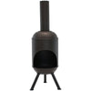 Premium Steel 5FT Outdoor Chiminea Fireplace Patio Wood Burning Pit - Aroflit