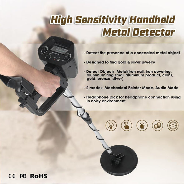 Hunter BD7 Metal Detector, Adjustable Length, Waterproof & Portable
