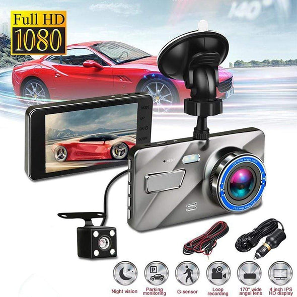 Front and Rear Dash Cam 1080P HD, Dual Camera, Parking Monitor