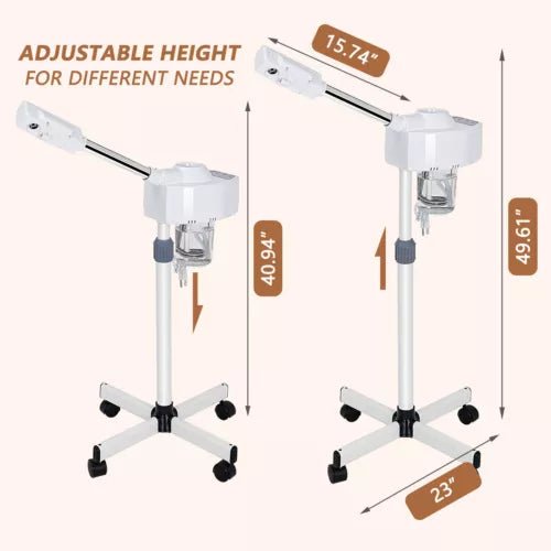 Professional Facial Steamer, Adjustable Height & Ozone Steam - Aroflit