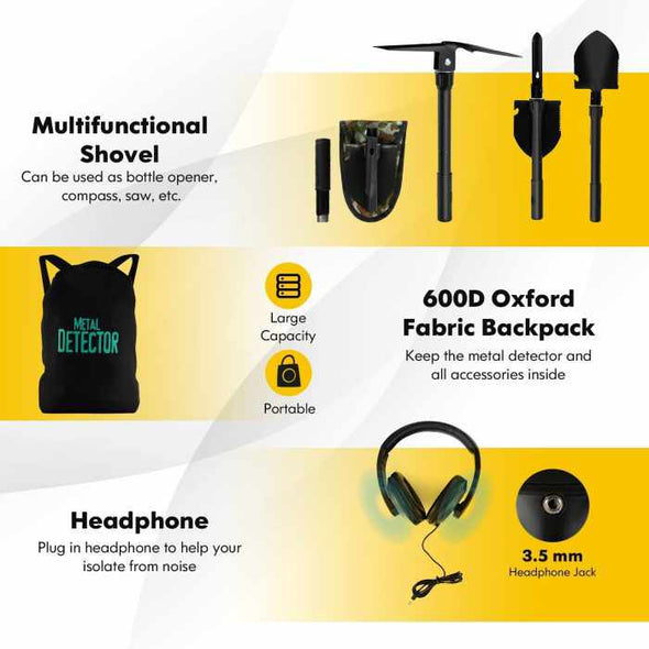 Professional Waterproof Metal Detector Kit - Aroflit
