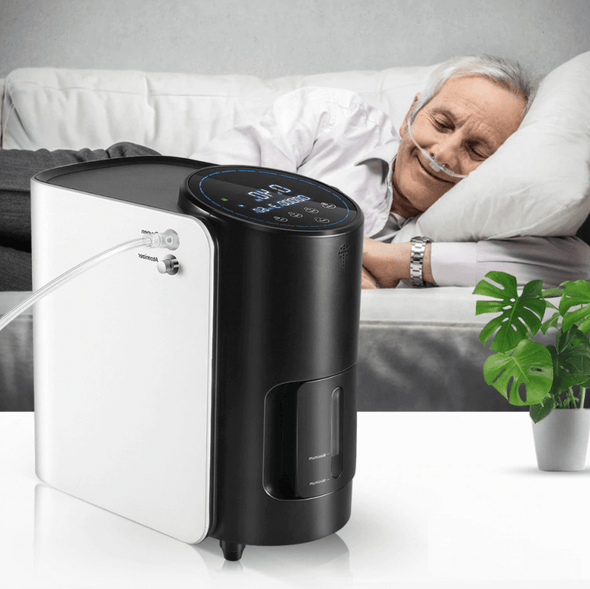 Pure Adjustable Oxygen Concentrator Machine – 1 - 7L/min, Quiet & Efficient - Aroflit