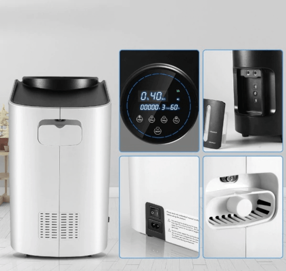 Pure Adjustable Oxygen Concentrator Machine – 1 - 7L/min, Quiet & Efficient - Aroflit