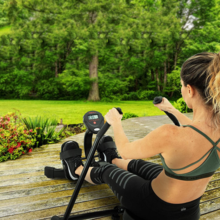 Adjustable Compact Seated Back Rowing Exercise Machine – Low-Impact Full