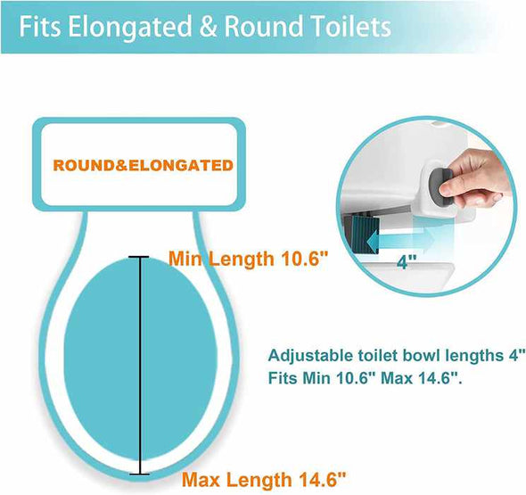 Raised Toilet Seat with Arms - Aroflit