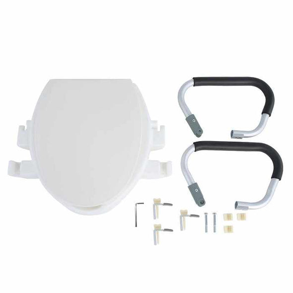 Raised Toilet Seat with Arms - Aroflit
