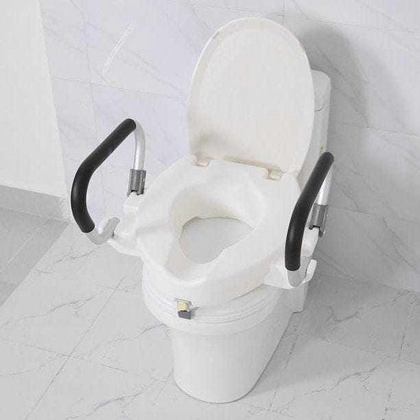 Raised Toilet Seat with Arms - Aroflit