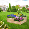 Raised Wooden Multi - Tier Planter Box for Vegetables, Herbs & Flowers - Aroflit