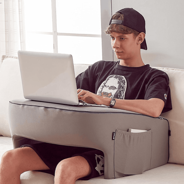 Reading Lap Pillow Laptop Desk for Bed, Ergonomic Memory Foam Cushion - Aroflit