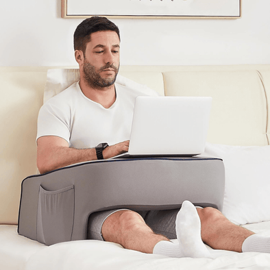 Reading Lap Pillow Laptop Desk for Bed, Ergonomic Memory Foam Cushion - Aroflit