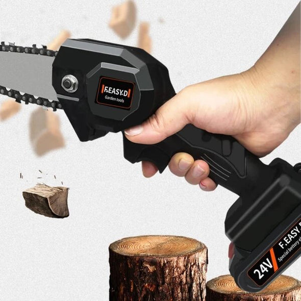 Rechargeable Mini Battery Powered Chainsaw, Quiet, Compact & Efficient - Aroflit