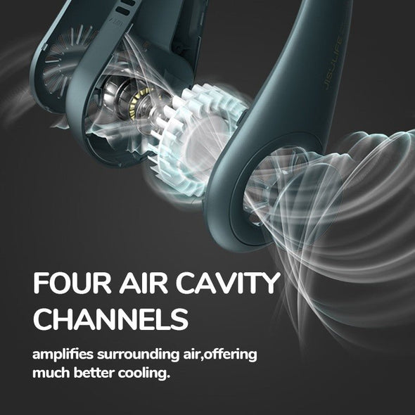 Rechargeable Silent Neck Fan 4000mAh - Aroflit