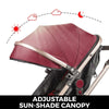 Red Baby Stroller Foldable Pram Car Seat - Safe, Reversible & Adjustable - Aroflit
