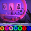 RGB LED Corner Floor Lamp: Colour Changing Minimalist Mood Light with Remote Control - Aroflit