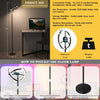 RGB LED Corner Floor Lamp: Colour Changing Minimalist Mood Light with Remote Control - Aroflit
