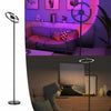 RGB LED Corner Floor Lamp: Colour Changing Minimalist Mood Light with Remote Control - Aroflit