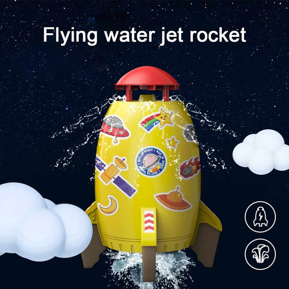 Rocket Sprinkler Toy Water Play Space Rocket Launcher - Aroflit