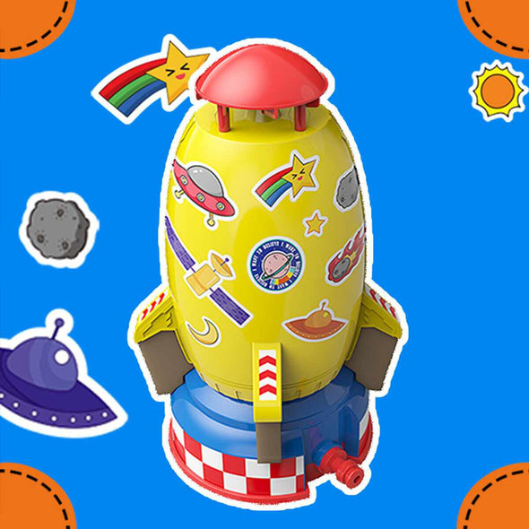 Rocket Sprinkler Toy Water Play Space Rocket Launcher - Aroflit