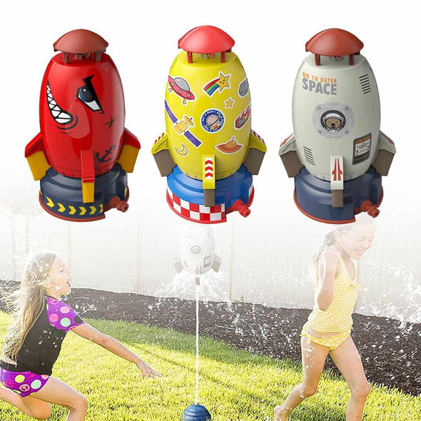 Rocket Sprinkler Toy Water Play Space Rocket Launcher - Aroflit