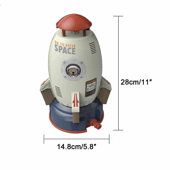 Rocket Sprinkler Toy Water Play Space Rocket Launcher - Aroflit