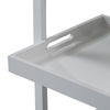 Rolling Bar Cart with Wine Bottle Holders and Removable Serving Tray - Aroflit