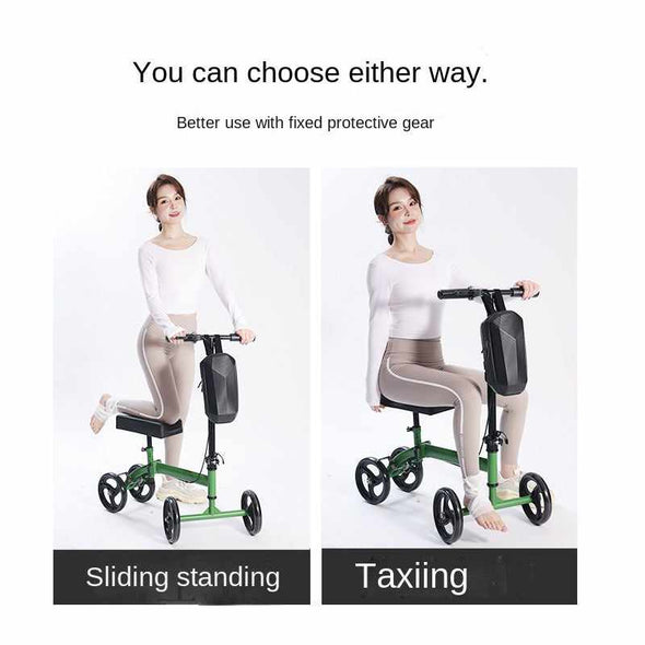 RollWay™ Rollator Walker with Seat: 4 - Wheel Lightweight Mobility Aid - Aroflit