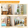 Rotating Bookshelf, 360° Space - Saving Pine Wood Shelf - Aroflit