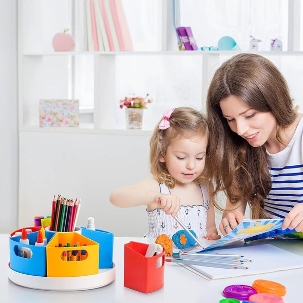 Rotating Desk Organiser for Kids Desk - Aroflit