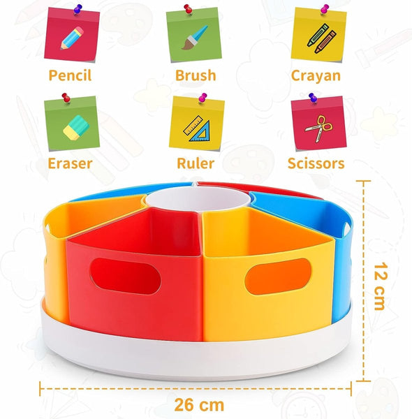 Rotating Desk Organiser for Kids Desk - Aroflit