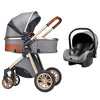 Royal Luxury Baby Pushchair 3 in 1 – Blue - Aroflit