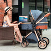 Royal Luxury Baby Pushchair 3 in 1 – Blue - Aroflit