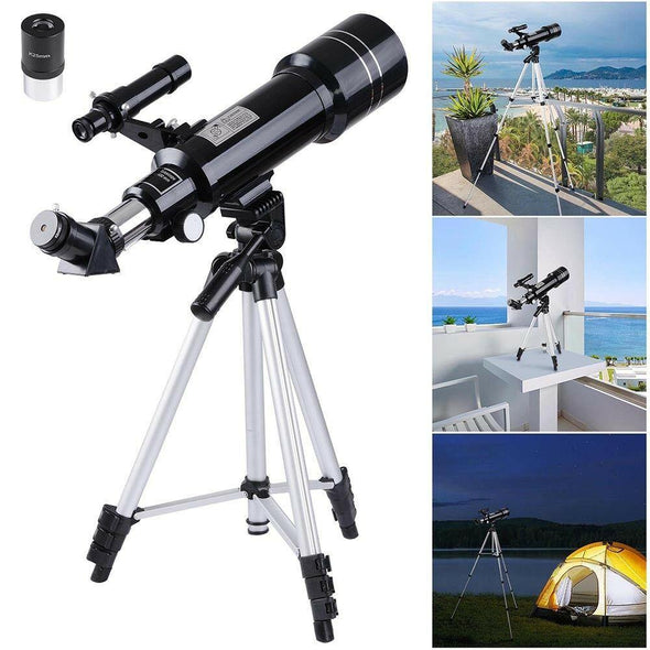 400/70mm Refractor Telescope, 66X Magnification, Tripod