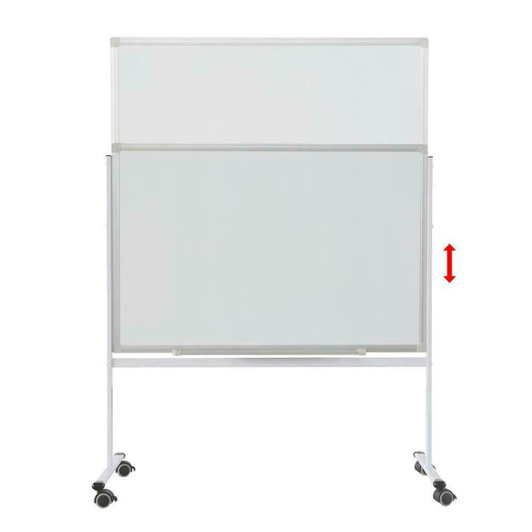 36" x 24" Rolling Dry Erase Board, Magnetic, Adjustable Height