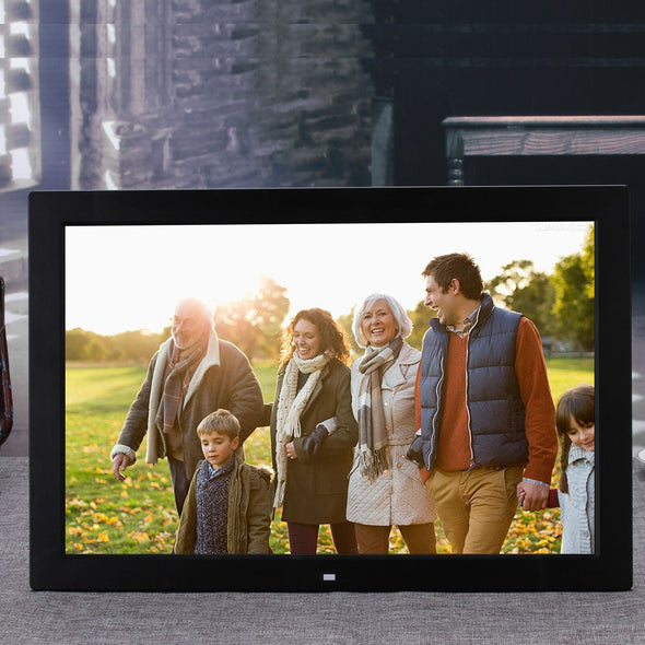 17" Digital Picture Frame with Remote Control, Display Photos & Videos