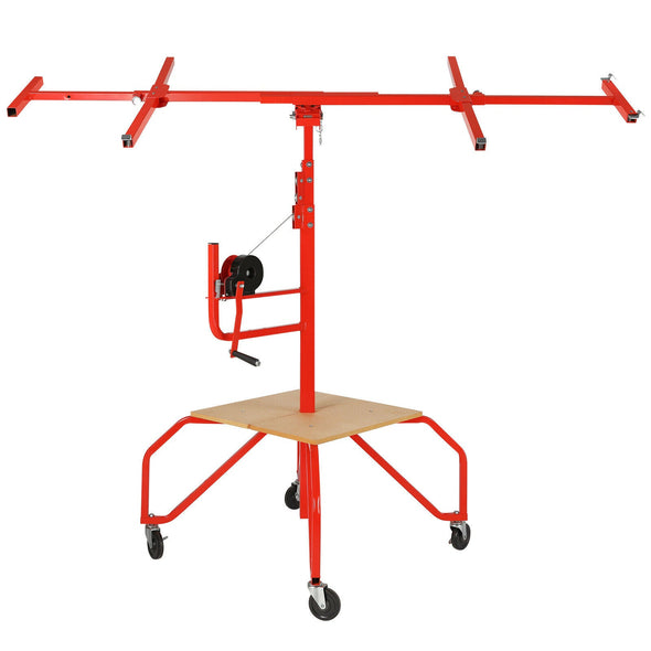Portable Four Wheel Drywall Sheetrock Ceiling Panel Hoist Lift