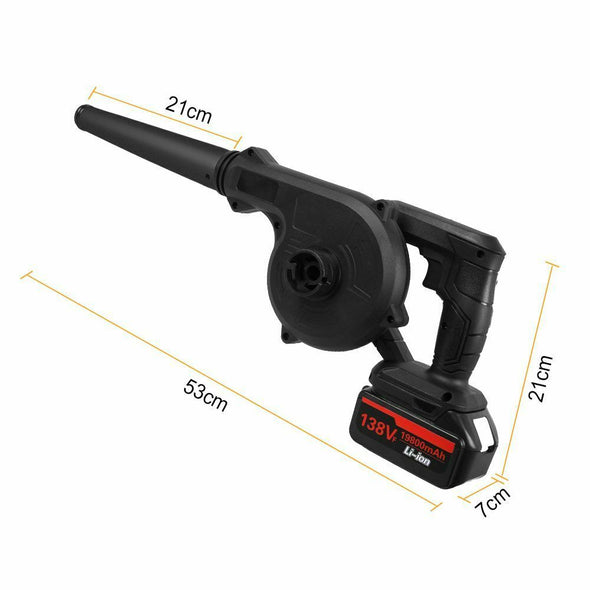 Handheld Cordless Electric Leaf Blower with Battery & Suction Feature