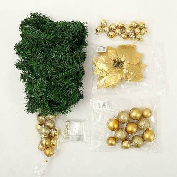 9 Ft Pre-Lit Indoor Outdoor Christmas Garland with LED Lights