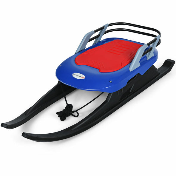 Premium Winter Kids Folding Snow Slider Ice Sled with Pull Rope
