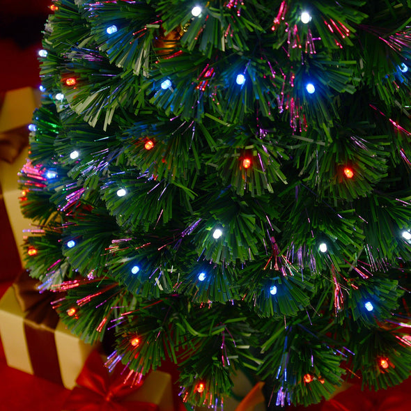 Large Pre-Lit Artificial Christmas Tree with LED Lights