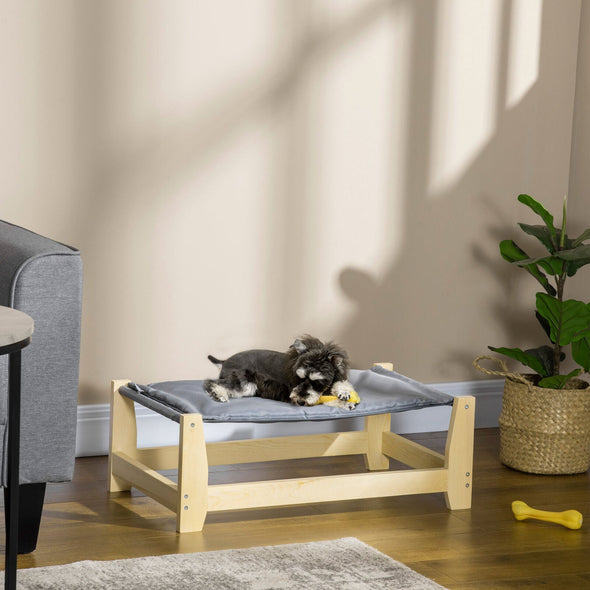 Modern Indoor Wooden Pet Dog / Cat Platform Elevated Cot Bed