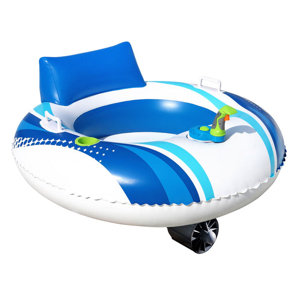 Motorized Inflatable Floating Pool Chair Tube Lounger for Kids/Adults