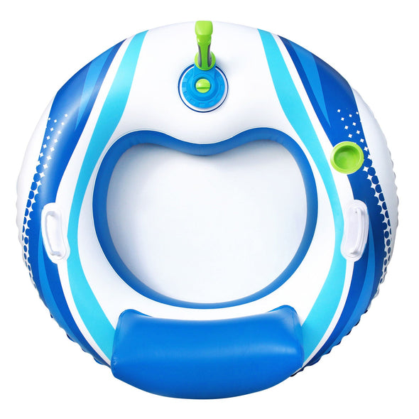 Motorized Inflatable Floating Pool Chair Tube Lounger for Kids/Adults