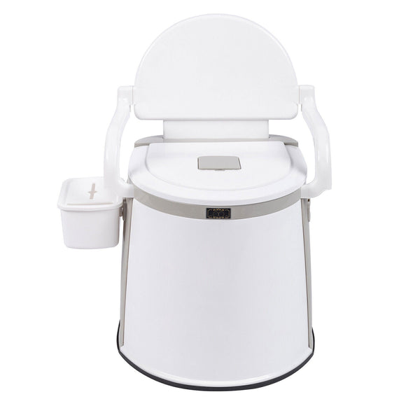 Portable Freestanding Camping RV Travel Potty Toilet with Handrails