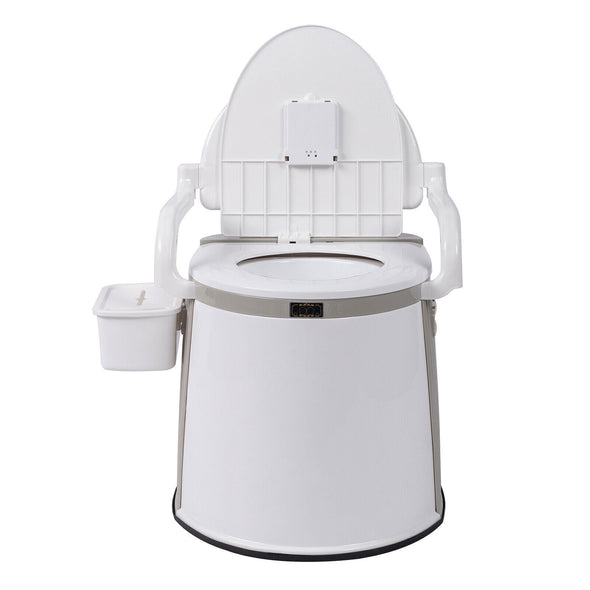 Portable Freestanding Camping RV Travel Potty Toilet with Handrails