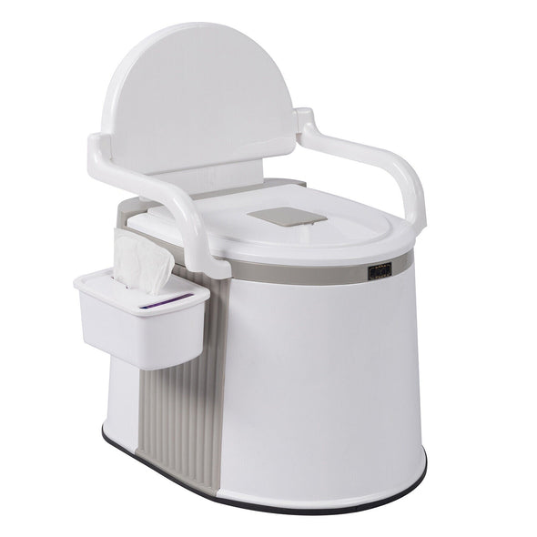 Portable Freestanding Camping RV Travel Potty Toilet with Handrails