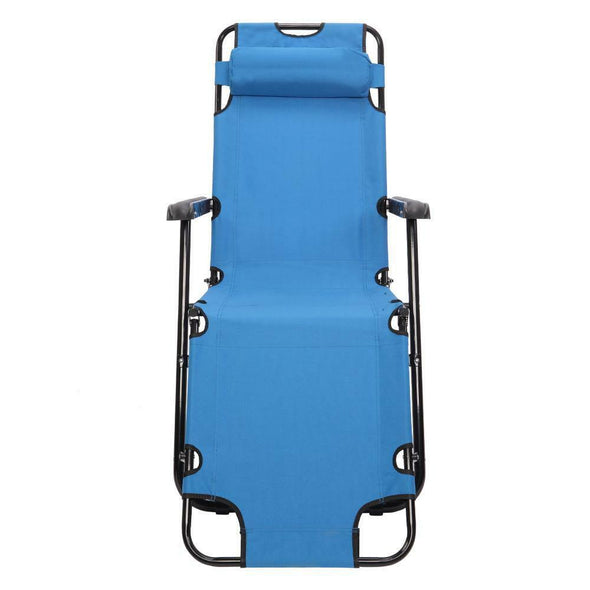 Heavy Duty Portable Folding Reclining Beach Sun Lounge Chair