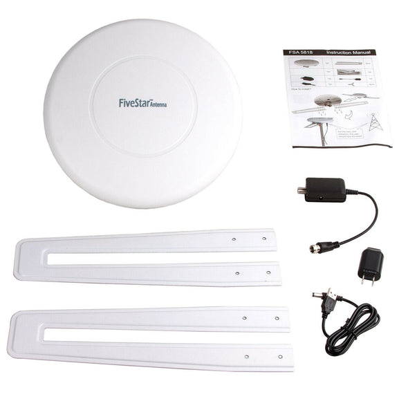 Powerful 360° Omnidirectional 4K Amplified TV Antenna with 150 Mile