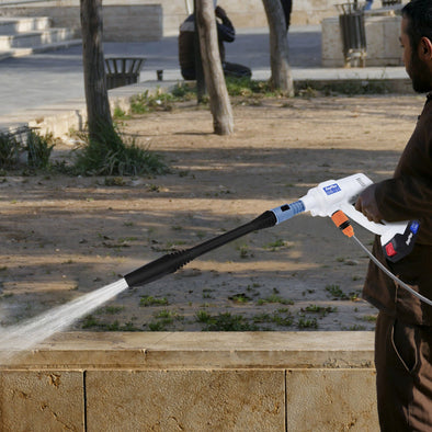 Portable Battery-Powered Cordless Pressure Washer for Cars & Driveways