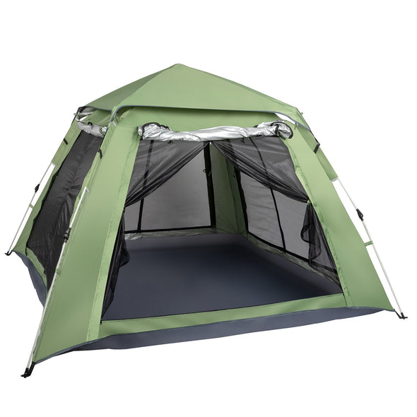 All-Weather 4-Person Waterproof Camping Tent for Family